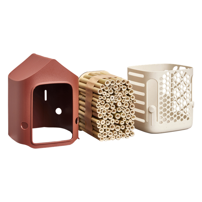 cosy insect hotel 18cm tuscan red